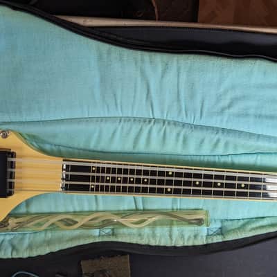 GUILD ASHBORY BASS, 1986 (very early first year production) - VINTAGE WHITE SPARKLE with Pickup Cover, original gig bag/case, 2 owners, virtually Mint condition image 7