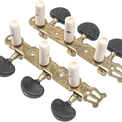 1Set Classical Guitar String Tuning Keys Pegs Guitar Machine Heads Tuning Key Pegs 3+3 Tuners(L&R) Compatible with Classical Guitar image 2
