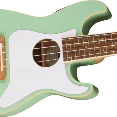 FENDER - Fullerton Strat Uke  Walnut Fingerboard  White Pickguard  Surf Green - 0970523557 image 4