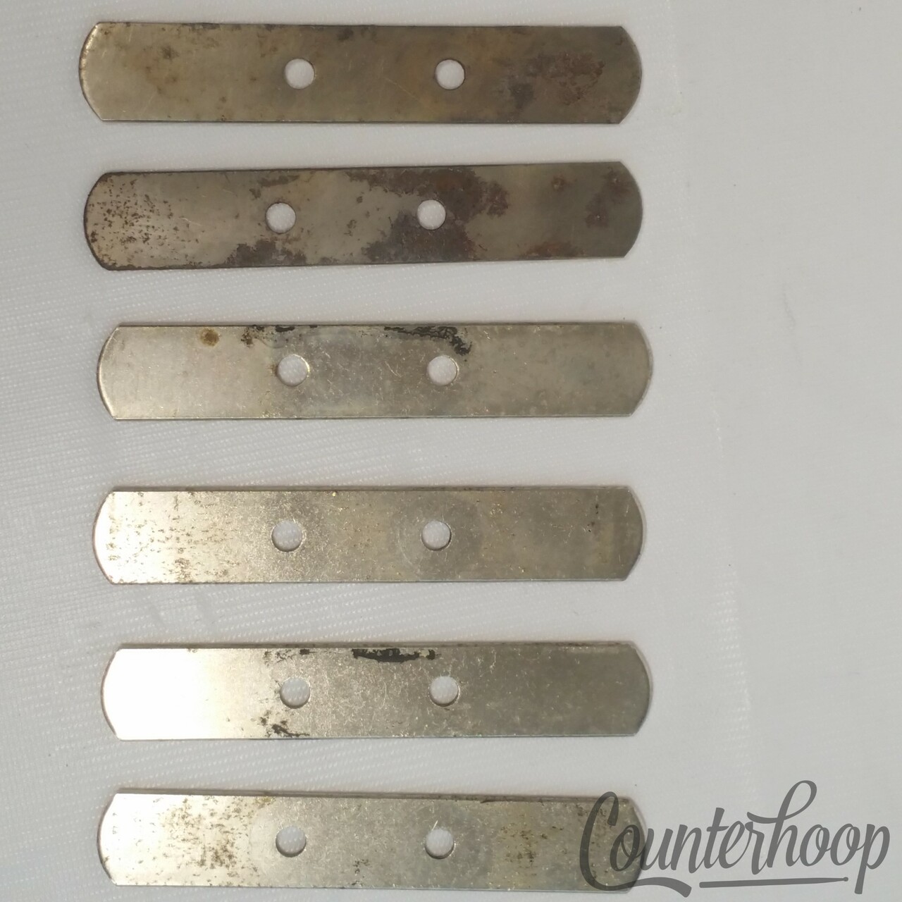 Slingerland/Leedy 6x Timbale Drum Lug Spacers Nickel Washer Brackets Vintage 50s — main photograph