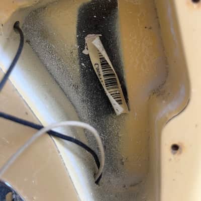 2011 Fender Stratocaster Malmsteen loaded body all original vintage white image 4
