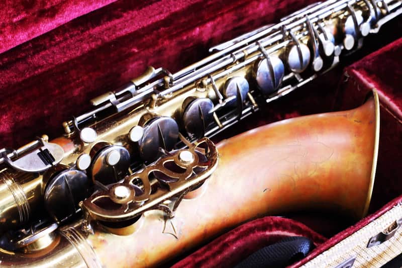 Evette Schaeffer Tenor Saxophone - Gold/Orange image 1