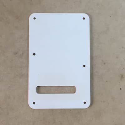 Vintage Fender Guitar Back Plate Tremolo Cover Strat 1 Ply Parchment NOS Relic image 8