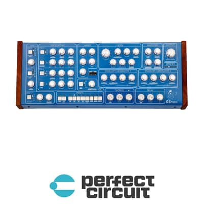 GS Music GS e7 Polyphonic Analog Synthesizer Desktop Module (Blue) image 1