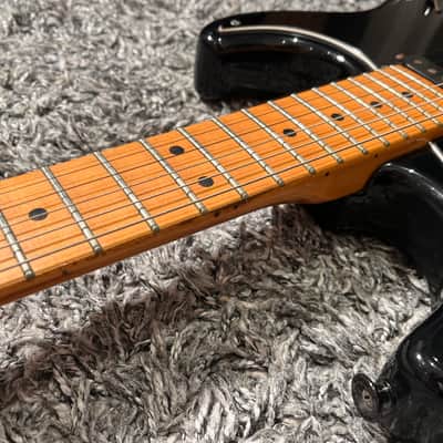 1987 MIJ Charvel by Jackson Model 1A SSS Maple Fretboard Gloss Black image 7