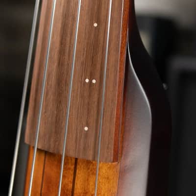 Ibanez Bass Workshop UB804 4-String Electric Upright Bass - Mahogany Oil Burst with Gig Bag image 10