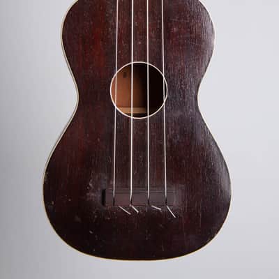 Regal  Soprano Ukulele (1920s), black gig bag case. image 3