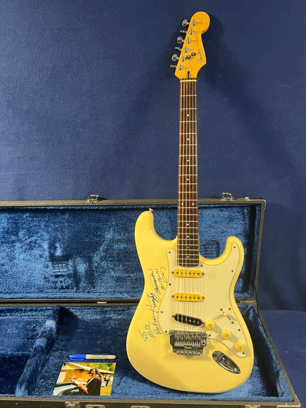 Fender Standard Stratocaster signed By Hughie Thomasson image 1