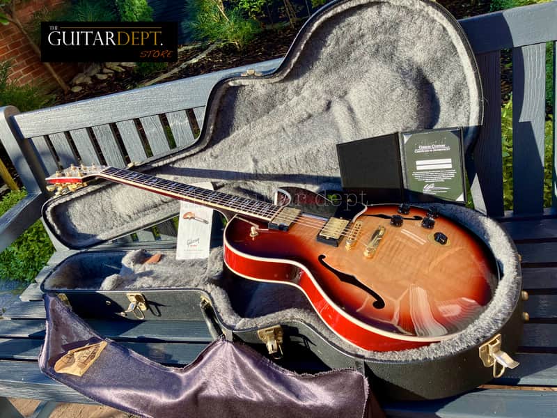 ♚RARE♚MINTY 2010 Gibson CUSTOM SHOP ES-137 Custom♚AAA♚EBONY♚TRIBURST♚COA♚335*339 image 1