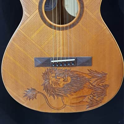 Blueberry NEW IN STOCK Handmade Acoustic Guitar Parlor Sized Guitar image 2