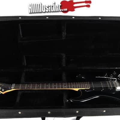 Vintage 1980s Kramer Focus 3000 Black Electric Guitar w/ Harmony Case image 2