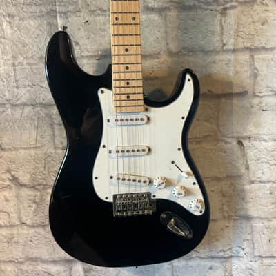 Kona Strat Style Solid Body Black Electric Guitar image 1