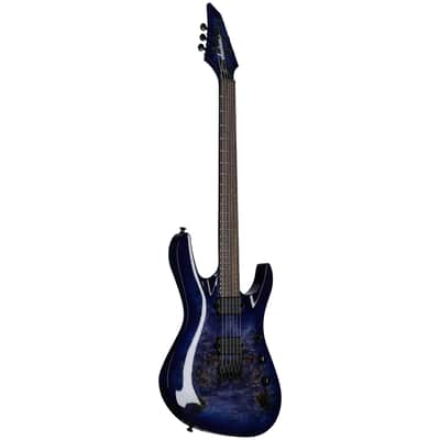 Jackson Pro Broderick Soloist HT6P Electric Guitar, Transparent Blue, Open Box (Good) image 2