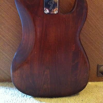 Vintage Left-Handed Fender Precision Bass 1976 Walnut image 3