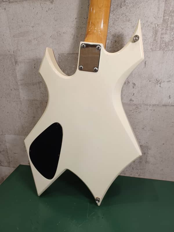 B.C. Rich Warlock Bass Nikki Sixx Motley Crue 80's White NJ | Reverb