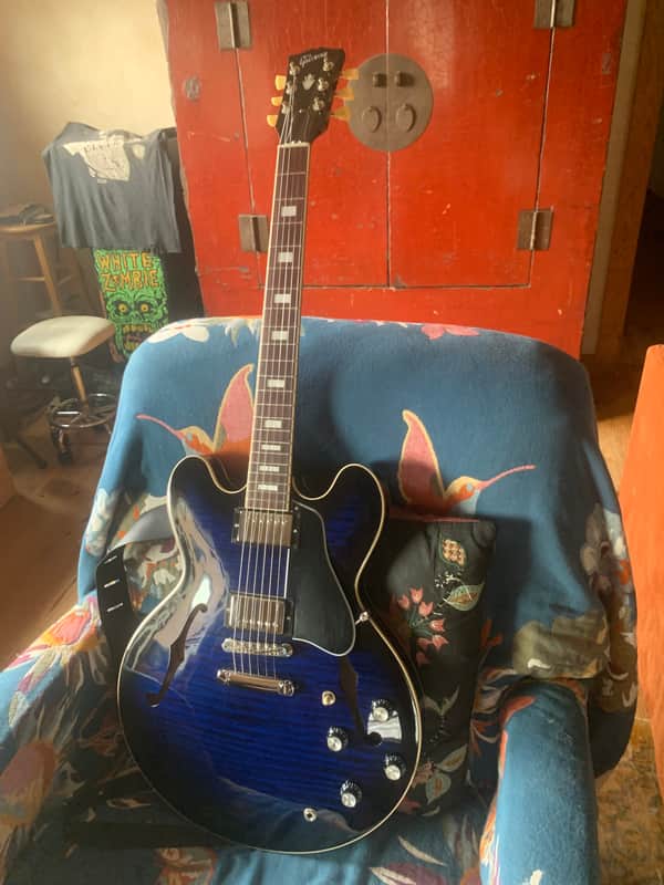 Gibson ES-335 Block 2024 - Present - Ocean Burst image 1