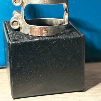 Vintage Harrison Soprano sax ligature silver plated image 4