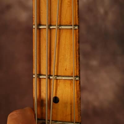 Schecter Jazz Bass 1970's Natural Ash Emg Dimarzio BadAss Bridge Hardshell Case image 7