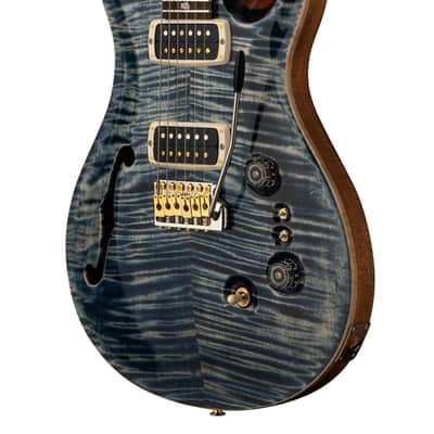 PRS 40th Anniversary Custom 24-08 Limited Edition Semi Hollow Electric Guitar - Faded Whale Blue image 5