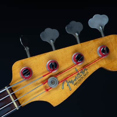 1963 Fender Precision Bass with Rosewood Fretboard - Blonde image 4