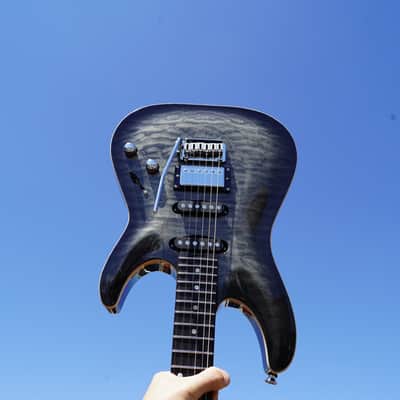 Schecter DIAMOND SERIES PROTOTYPE California Classic - Charcoal Burst 6-String w/ Hard Case (2023) image 1