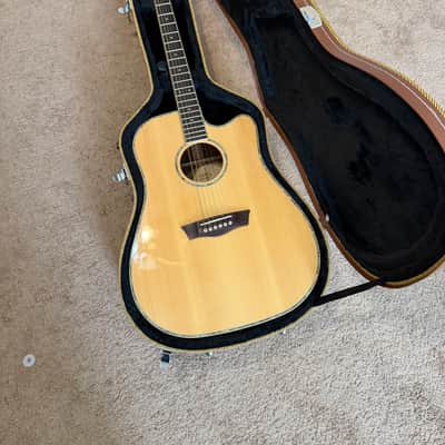 Washburn WD250SWCE Dreadnought Cutaway with Electronics 2010s - Natural image 2