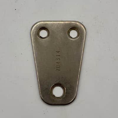 Hagstrom I, II, III, Viking Electric Guitar Neck Plate 1960s - Chrome image 1