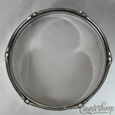 *Ludwig 10"Tom Drum Rim/Hoop Triple-Flange Chrome 6-Hole Classic Vintage 70s USA image 3