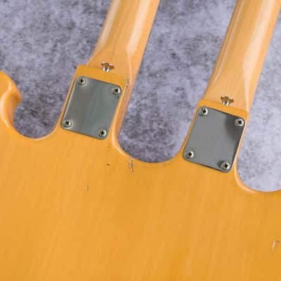Shergold 124 1978 - Natural; 12 + 4 twin neck image 16