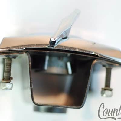 *Premier Olympic Bass Drum Tom Post Arm Receiver Mount Chrome Vintage 60s-70s* image 2