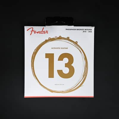 Fender Phosphor Bronze Acoustic Guitar Strings 13-56 image 1