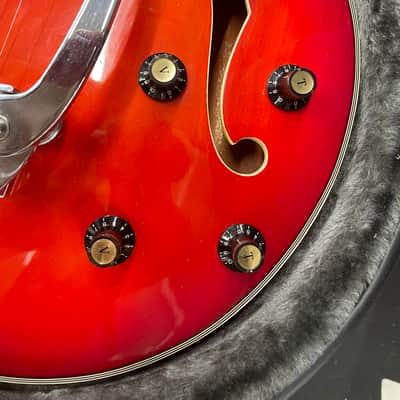 Epiphone 5102TE 1970-71 Semi-Hollow Electric Guitar - Redburst image 4