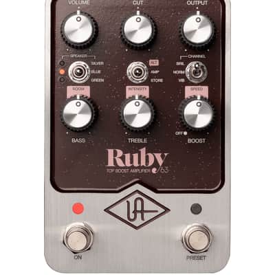 Universal Audio UAFX Ruby '63 Top Boost Amplifier Emulation pedal with Bluetooth image 1