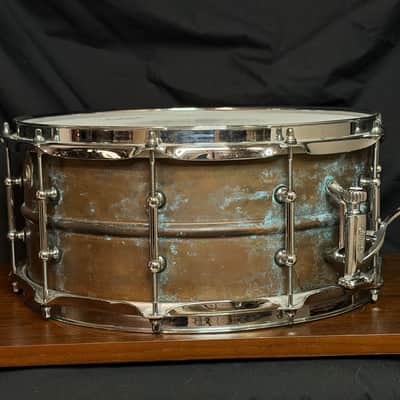 Ludwig LC663T Copper Phonic 6.5x14" 10-Lug Snare Drum with Tube Lugs 2016 - Present - Raw Copper image 3