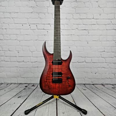 Schecter Sunset 7 Extreme 7 String Electric Guitar Scarlet Burst image 1