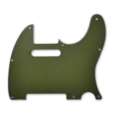 Custom 8-Hole Telecaster Pickguard - Artisan Series - Textured Olive Drab Green image 9