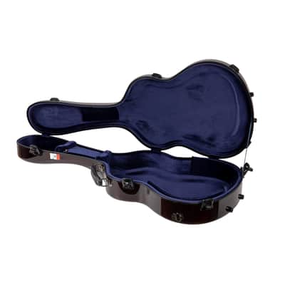 Crossrock 4/4 Classical Guitar Case in 100% Carbon Fiber for Touring Show, 7 lb Flight Case, Red with Mexico Flag image 2