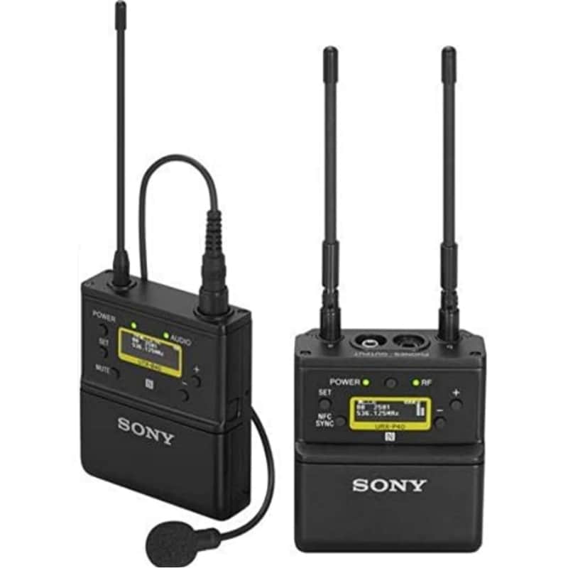 SONY UWP-D21/14 Videographer Camera Mount Wireless Lavalier Microphone Transmitter System image 1