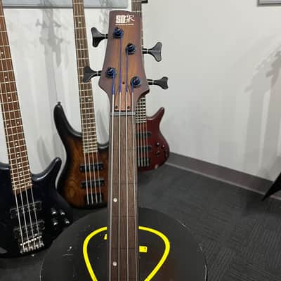 Ibanez SRH500F Fretless 4 String Bass Natural Browned Burst Flat image 3