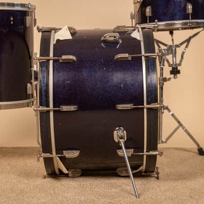 1965 Leedy Shelly Manne Sparkling Blue Pearl Drum Set image 10