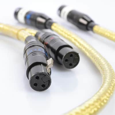 WIRE WORLD Gold Eclipse III 1m XLR Audio Cables Owned by Jerry