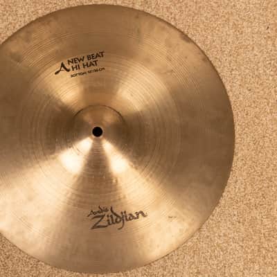 1990s Zildjian A 14" New Beat Hi Hat Bottom Cymbal 1385g image 1