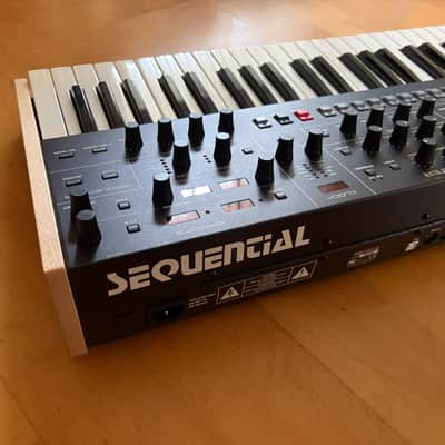 Sequential Trigon-6 49-Key 6-Voice Polyphonic Synthesizer 2022 - Present - Black with Wood Sides image 8