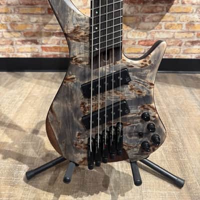 Ibanez EHB1505MS EHB 5-String Multiscale Headless Bass - Black Ice Flat image 4