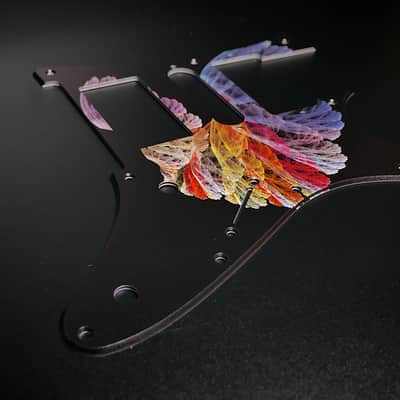 Fractal Wings #8 / Ibanez Pickguard / RG350 / JEMJR / Graphic / Stormguitar image 1