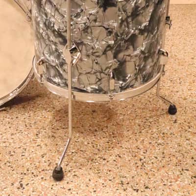 Tempro 3pc Drum Kit Set Black Pearl Vintage 1970's MIJ image 19