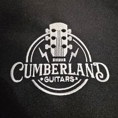 Cumberland Guitars - Embroidered Deluxe Teardrop Electric Guitar Case - Black / Black image 6