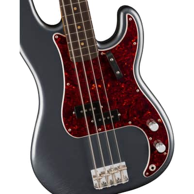 Fender Vintera II Road Worn 60s Precision 4-String Bass w/ Hardshell Case - Charcoal Frost Metallic image 1