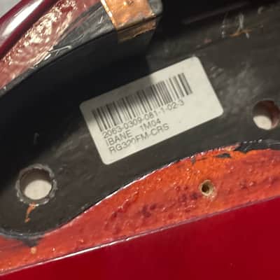 2003 Korean Ibanez RG320FM Orange Flame Maple Guitar Body Floyd Ready image 17