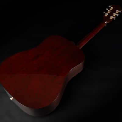 2021 Guild USA D-40 Traditional - Antique Burst Nitro | USA All Solid Dreadnought Acoustic Guitar Adirondack Red Spruce Bracing African Mahogany Back & Sides | CoA OHSC image 12